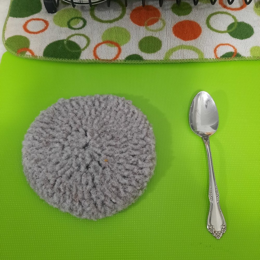 Hand made crocheted dishwash scrub pad